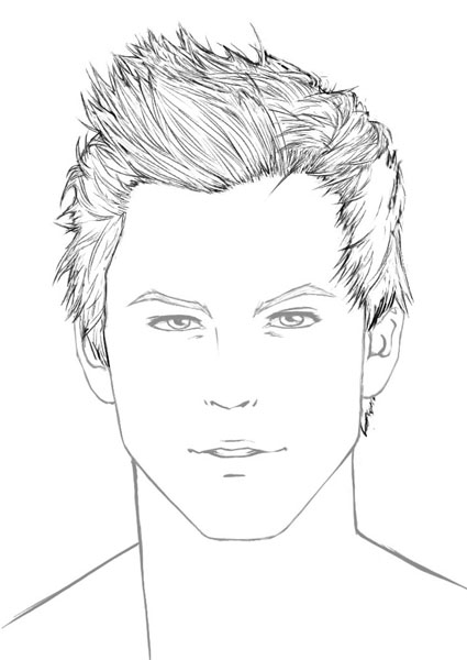 How to draw hair: male | ShareNoesis
